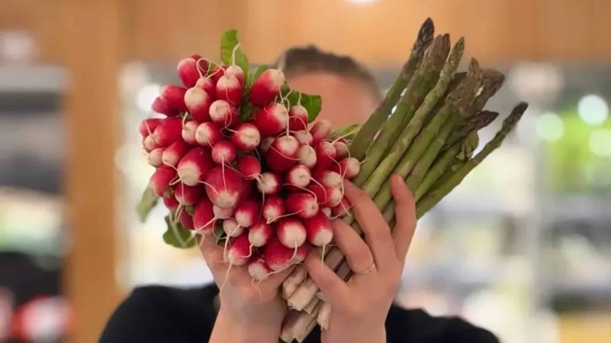 rädisor och sparris